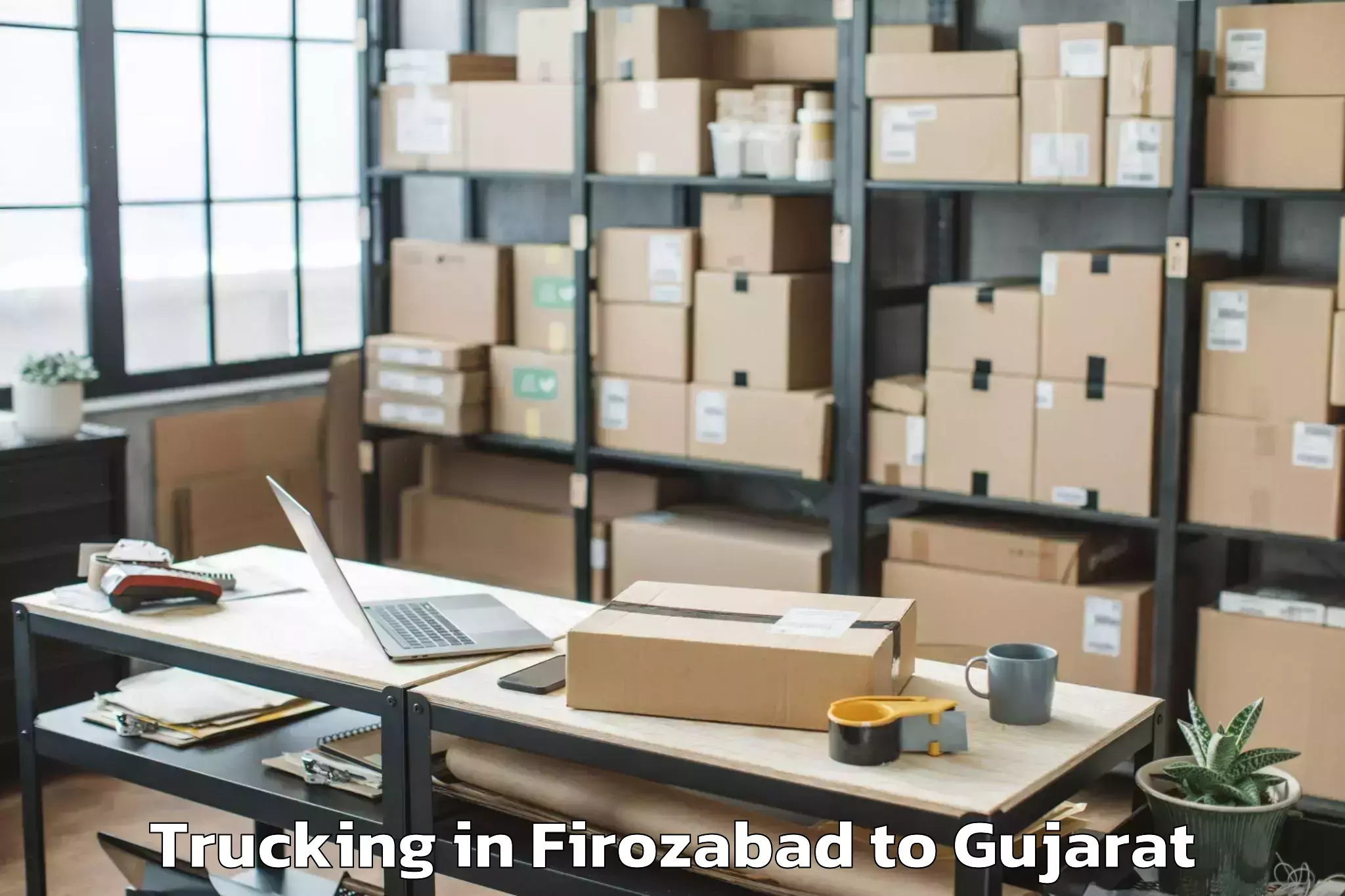 Hassle-Free Firozabad to Padra Trucking